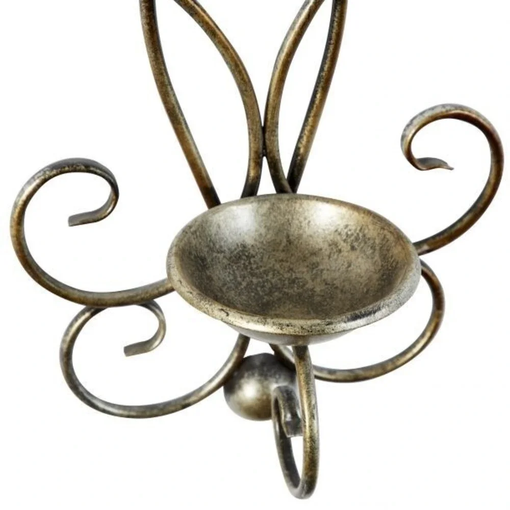 Set of 2 Bronze Metal Traditional Wall Sconce, 25
